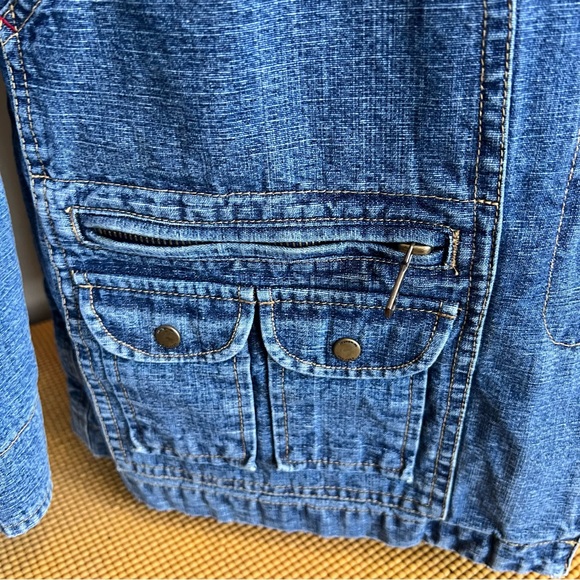 Ralph Lauren jeans utility barn denim artists jacket coat lovely shape! M - Picture 3 of 14
